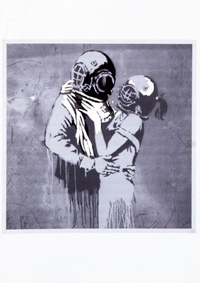 Lot 280 - Banksy (British 1974-), 'Think Tank Working Proof', 2003