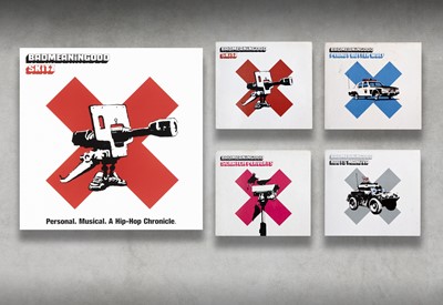 Lot 92 - Banksy (British 1974-), 'BADMEANING GOOD', 2003 (Six Works)