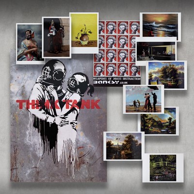 Lot 89 - Banksy (British 1974-), 'Weapons Of Mass Distraction, Crude Oils & Think Tank', 2003/2005