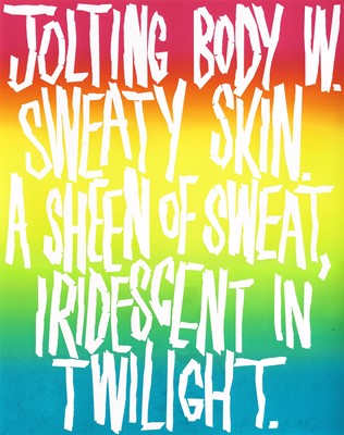Lot 64 - Eddie Peake (British 1981-), 'Sweat', 2016