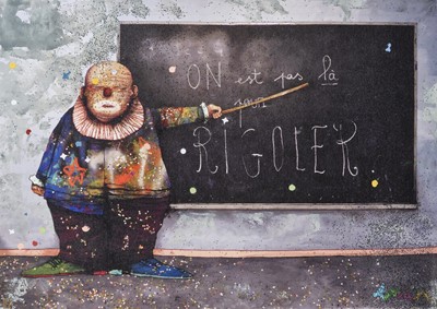 Lot 186 - Dran (French 1979-), 'On Est Pas La Pour Rigoler', 2017