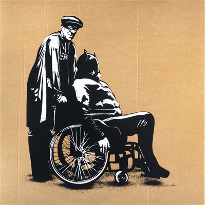 Lot 255 - Pobel (Norwegian), 'Batman & Robin (Cardboard)', 2014