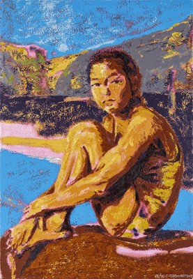 Lot 154 - Claire Tabouret (French 1981-), 'The Swimmer', 2019