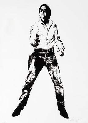 Lot 103 - Blek Le Rat (French 1951-) 'Space Cowboy' 2008