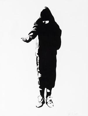 Lot 104 - Blek Le Rat (French 1951-), 'Beggar', 2006