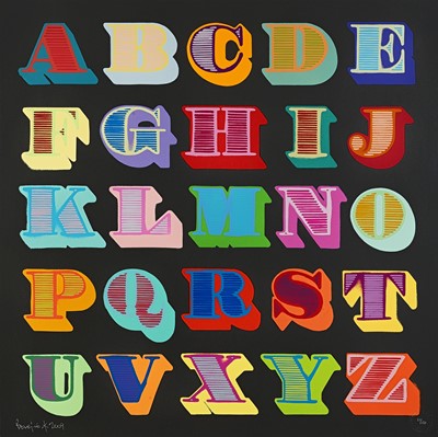 Lot 102 - Ben Eine (British 1970-), 'Shutterfont (Black)', 2009