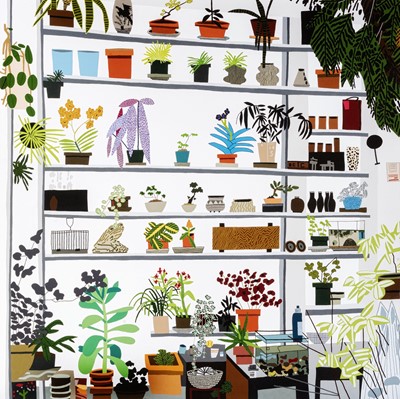 Lot 44 - Jonas Wood (American 1977-), ‘Large Shelf Still Life Poster’, 2017