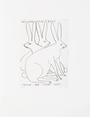 Lot 30 - David Shrigley (British 1968-), 'We Won The Race', 2020