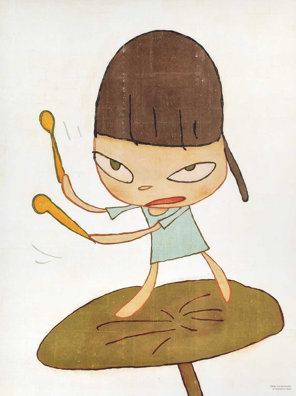 Lot 72 - Yoshitomo Nara (Japanese 1959-), 'Marching On A Butterbur Leaf', 2019