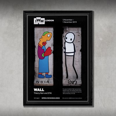 Lot 61 - Stik (British 1979-) & Thierry Noir (French 1958-), 'Wall', 2019