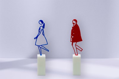 Lot 234a - Julian Opie (British 1958-), 'Jeremy & Amelia', 2019