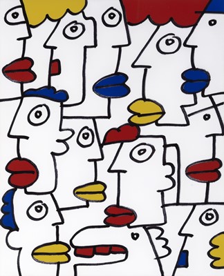 Lot 297 - Thierry Noir (French 1958-), 'Multi Noir', 2009