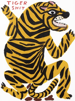 Lot 231 - David Shrigley (British 1968-), 'Tiger Shit', 2021