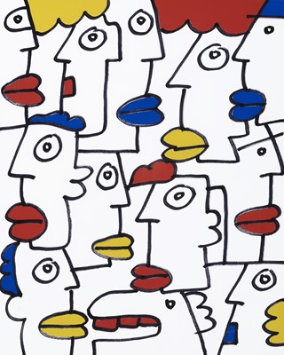 Lot 363 - Thierry Noir (French 1958-), 'Multi Noir', 2009