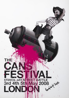 Lot 126 - Banksy (British 1974-), 'Cans Festival', 2008