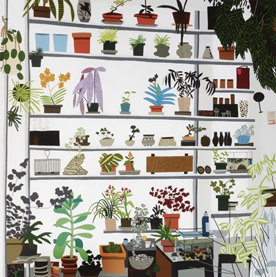 Lot 70 - Jonas Wood (American 1977-), ‘Large Shelf Still Life Poster’, 2017
