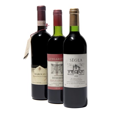 Lot 135 - 10 bottles Mixed Red Wines and Champagne