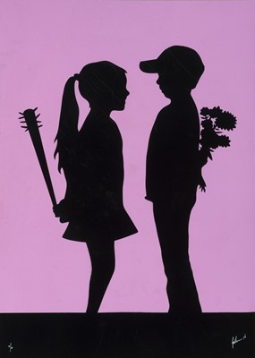 Lot 55 - Fake (Dutch 1980-), 'Fake Love (Pink)', 2016