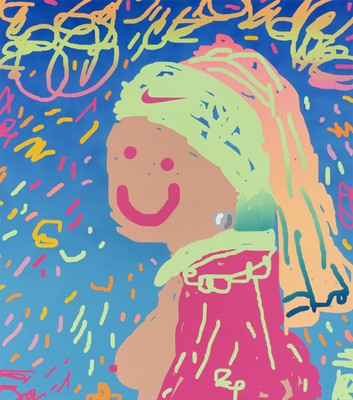 Lot 92 - Philip Gerald (British 1992-), 'Girl With The Pearl Earring', 2020