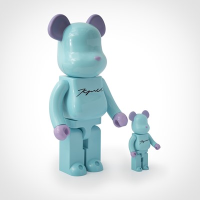Lot 95 - KYNE (Japanese 1988-), 'Be@rbrick 1000% & 400%', 2019