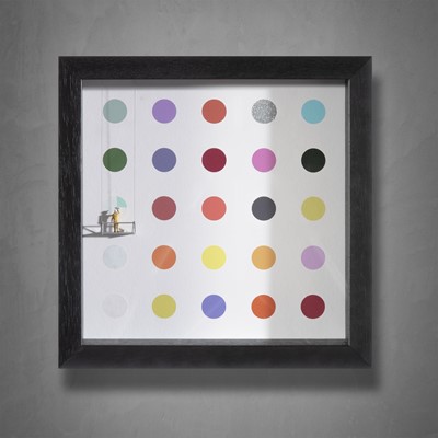 Lot 95 - Roy's People (British), 'Scrubbed Out - Spots (Silver Glitter)', 2021