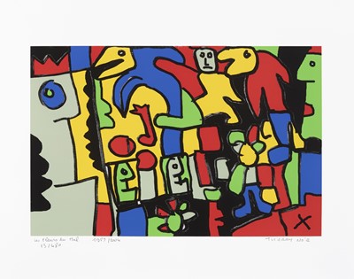 Lot 296 - Thierry Noir (French 1958-), 'Les Fleurs Du Mal', 1989/2004