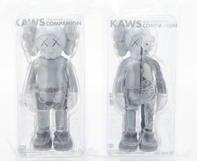 Lot 162 - Kaws (American 1974-), 'Companion (Grey)(Flayed & Standard)', 2017