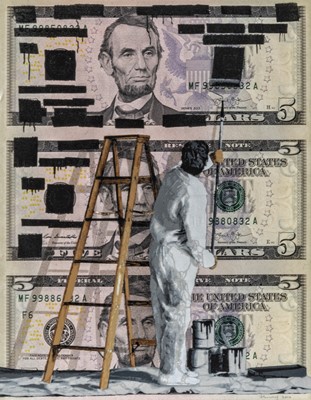 Lot 91 - Penny (British), 'Redacted ($5)', 2016