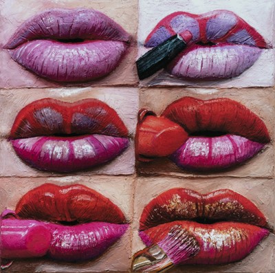 Lot 56 - Gina Beavers (American 1974-), 'Florescent Lip', 2021