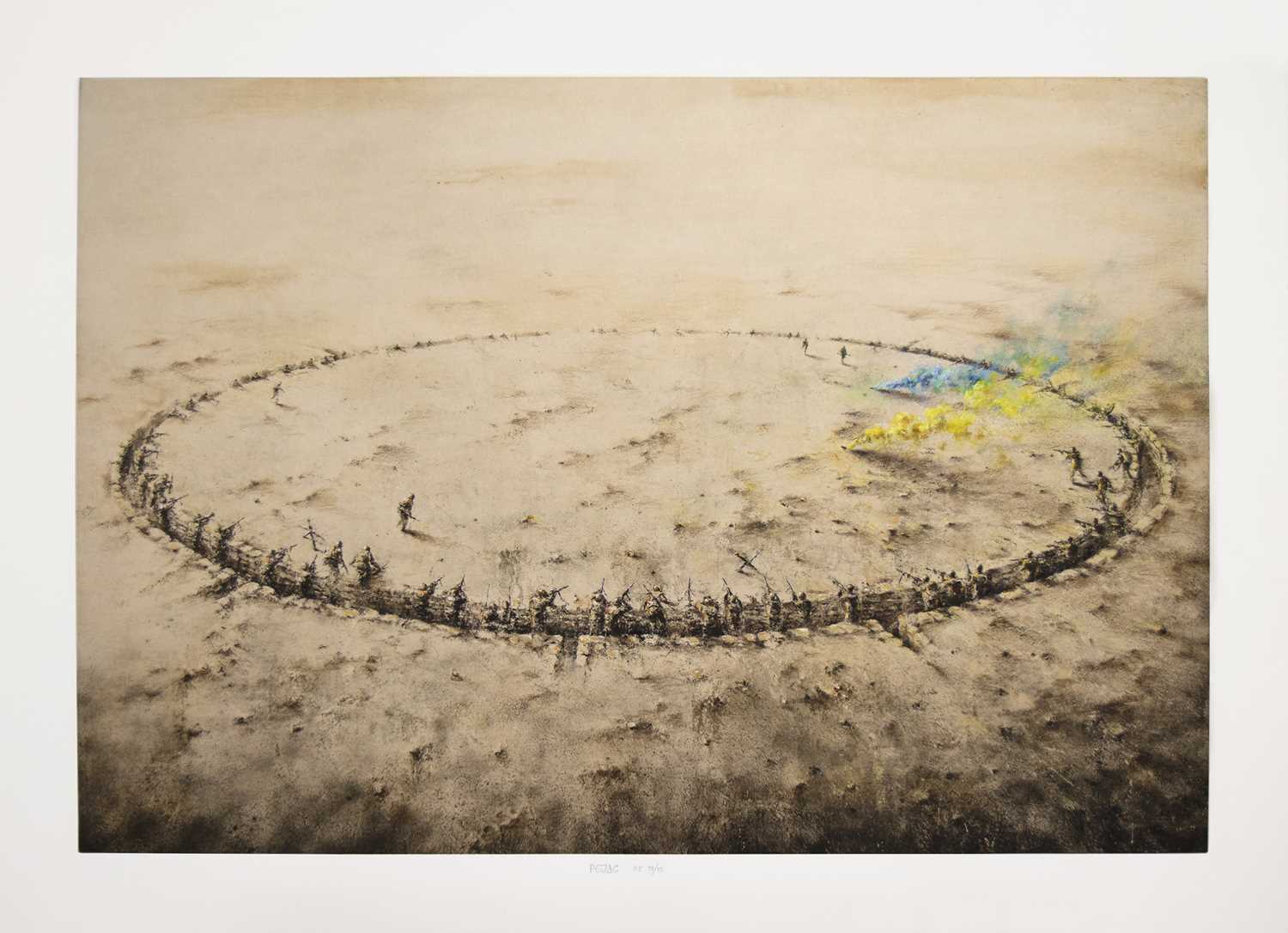 Lot 1 - Pejac (Spanish 1977-), 'So Far, So Close (Printers Proof, Ukraine Version)', 2022