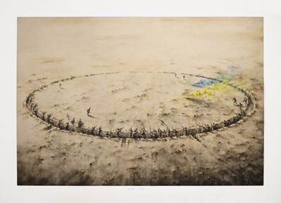 Lot 1-Pejac (Spanish 1977-), 'So Far, So Close (Printers Proof, Ukraine Version)', 2022
