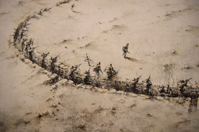 Lot 1 - Pejac (Spanish 1977-), 'So Far, So Close (Printers Proof, Ukraine Version)', 2022