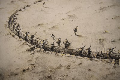 Lot 1 - Pejac (Spanish 1977-), 'So Far, So Close (Printers Proof, Ukraine Version)', 2022