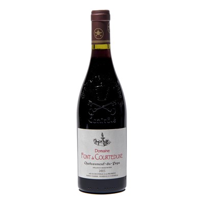 Lot 120 - 6 bottles 2015 Chateauneuf-du-Pape Dmne Font de Courtedune