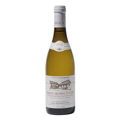 Lot 109 - 6 bottles 2018 St Aubin Les Murgers des Dents de Chien H Prudhon