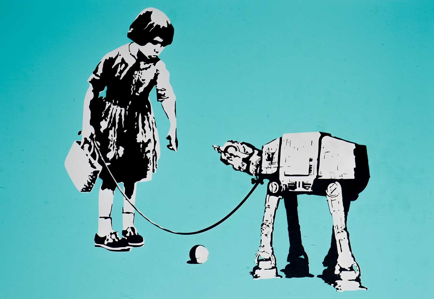 Lot 114 - Eelus (British 1979-), 'Wotulookin-at (Turquoise)', 2007