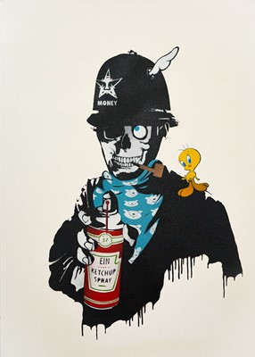 Lot 135 - Kunstrasen (German), 'Rude Rip Off (Test Canvas)', 2015