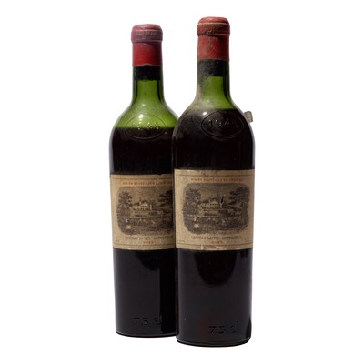 Lot 52 - 2 bottles 1945 Ch Lafite-Rothschild