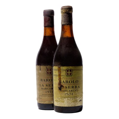 Lot 177 - 2 bottles 1974 Barolo La Serra Mascarini