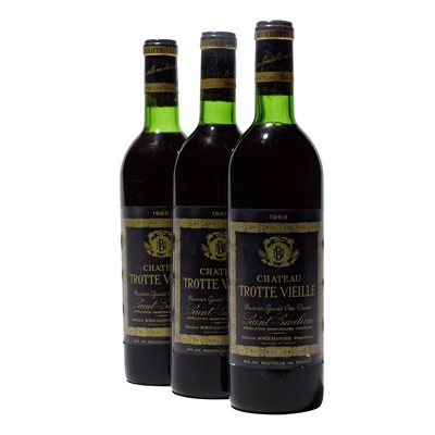 Lot 43 - 12 bottles 1969 Ch Trottevielle
