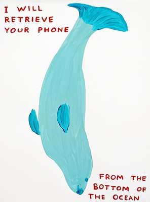 Lot 249 - David Shrigley (British 1968-), 'I Will Retrieve Your Phone', 2021