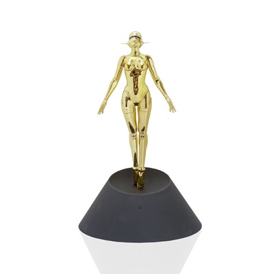 Lot 232 - Hajime Sorayama (Japanese 1947-), Sexy Robot Floating (Gold)', 2020