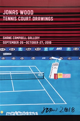 Lot 69 - Jonas Wood (American b.1977), ‘Tennis Court Drawings’, 2018