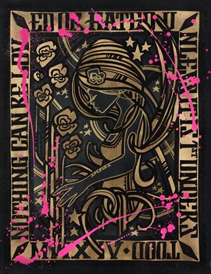 Lot 168 - Inkie (British 1970-), 'Angel Dust Black/Gold', 2014
