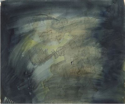 Lot 170 - Francisco Toledo (Mexican b.1940-d.2019), Abstracto, c1960