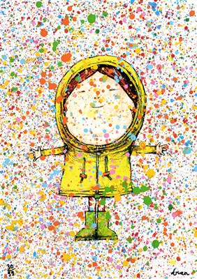 Lot 167 - Dran (French b.1979), 'Pluie de Couleurs'