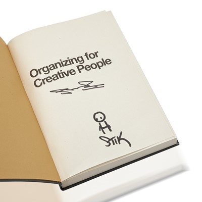 Lot 220 - Stik (British 1979-), 'Stik Doodle (Organizing For Creative People)', 2017