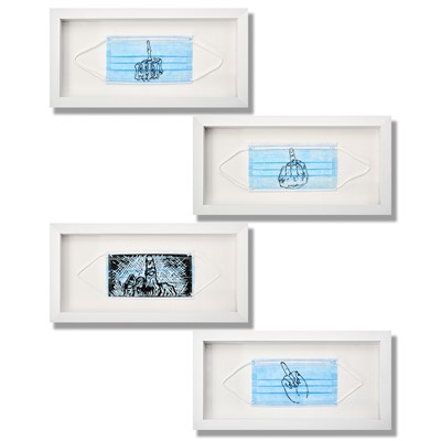 Lot 4 - Ai Weiwei (Chinese 1957-), 'Mask (Set Of Four)', 2020