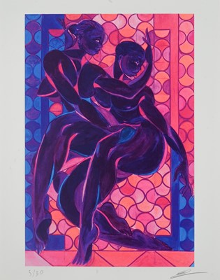 Lot 290 - Tunji Adeniyi-Jones (British 1992-), 'Pattern Makers', 2020