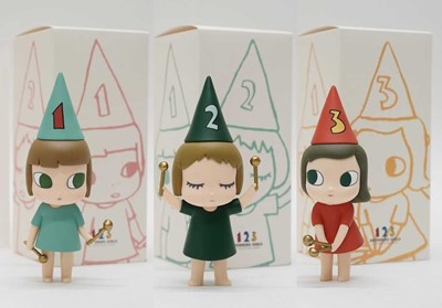 Lot 87 - Yoshitomo Nara (Japanese 1959-), '123 Drumming Girls', 2020